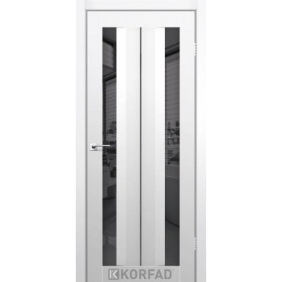 Межкомнатные Двери AL-01 графит Super PET Korfad ПВХ плёнка-0