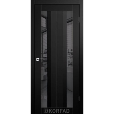 Межкомнатные Двери AL-01 графит Super PET Korfad ПВХ плёнка-3