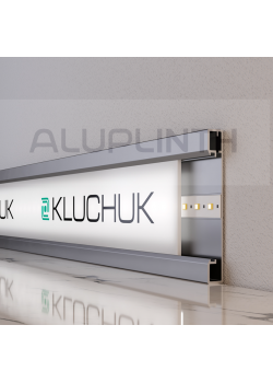 Плинтус алюминиевый накладной LED 100х12х2700 мм ALU-LED10012 RAL Kluchuk