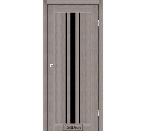 Межкомнатные Двери StilDoors ARIZONA Черное стекло ПВХ плёнка