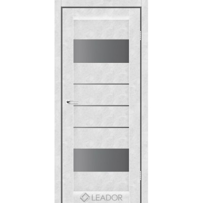 Міжкімнатні Двері Arona Сірий графіт білий бетон Leador ПВХ плівка-0