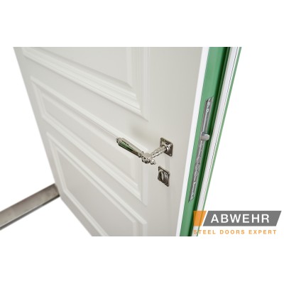 Вхідні Нестандартні двері з терморозривом та фрамугою Adriatica, комплектація FRAME Abwehr-7