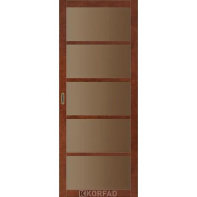 Міжкімнатні Двері BL-02 сатин бронза Korfad ПВХ плівка-10