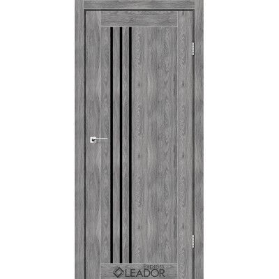 Межкомнатные Межкомнатная дверь в сборе с коробкой и фурнитурой Belluno BLK Leador Express ПВХ плёнка-3