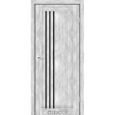 Межкомнатные Межкомнатная дверь в сборе с коробкой и фурнитурой Belluno BLK Leador Express ПВХ плёнка-0