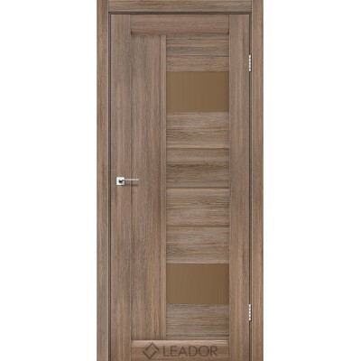 Міжкімнатні Двері Como сатин бронза Leador ПВХ плівка-0