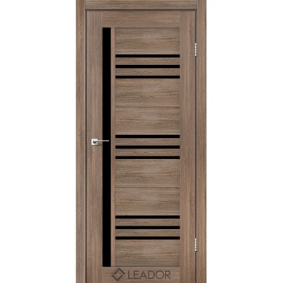 Міжкімнатні Двері Compania BLK сіре дерево Leador ПВХ плівка-0