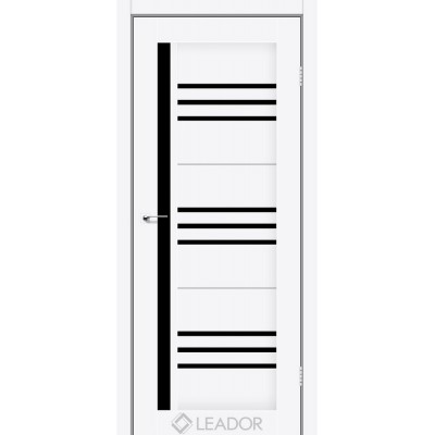 Міжкімнатні Двері Compania BLK білий матовий Leador ПВХ плівка-0