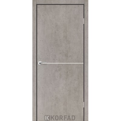 Міжкімнатні Двері DLP-01 nickel Korfad ПВХ плівка-2