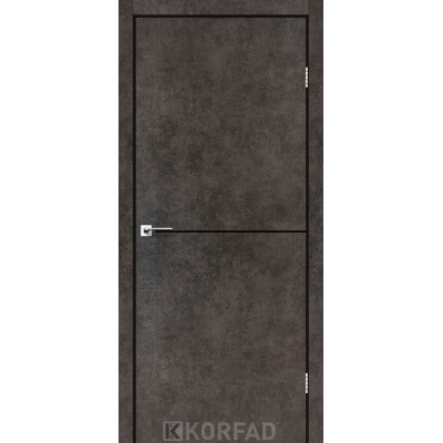 Міжкімнатні Двері DLP-01 black Korfad ПВХ плівка-2