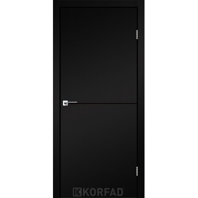 Межкомнатные Двери DLP-01 SUPER Pet black Korfad ПВХ плёнка-2