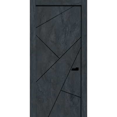 Міжкімнатні Двері ET-11 бетон темний In Wood ПВХ плівка-0