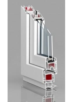 Балконный блок Epsilon Basic с двухстворчатым окном и поворотно-откидной створкой 1900 x 2000 мм