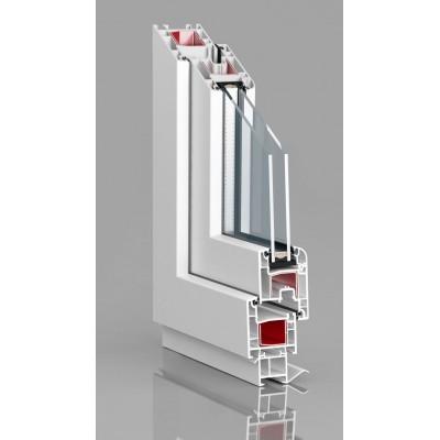 Балконный блок Epsilon Basic с глухим окном и поворотно-откидной дверью 1800 x 2100 мм-1