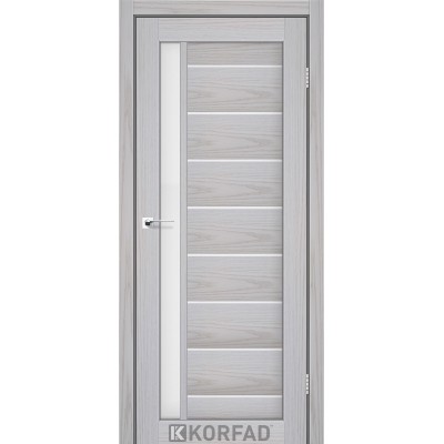Міжкімнатні Двері FL-01 сатин білий Korfad ПВХ плівка-0