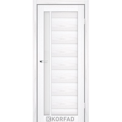 Міжкімнатні Двері FL-01 сатин білий Korfad ПВХ плівка-1
