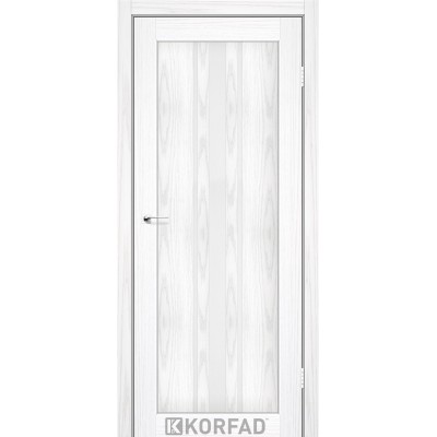 Міжкімнатні Двері FL-03 сатин білий Korfad ПВХ плівка-1