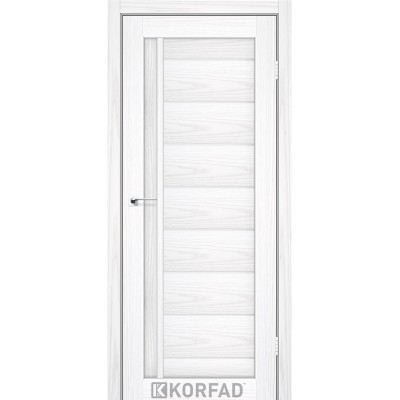 Межкомнатные Двери FL-06 сатин белый Korfad ПВХ плёнка-0
