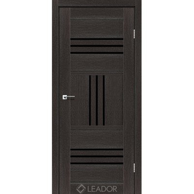 Міжкімнатні Двері Gela BLK Leador ПВХ плівка-0