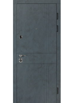 Двері B-606 Модель 250 Бетон антрацит/Оксид білий Булат