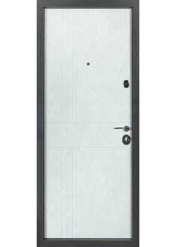 Двері B-606 Модель 250 Бетон антрацит/Оксид білий Булат