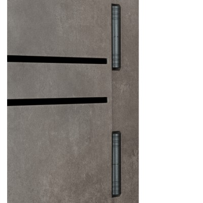 Вхідні Двері Термо Expert (квадро) Mottura 550/253 Роксі Антрацит Сірий/Білий Супермат Булат-5