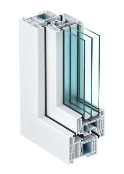 Балконный блок Kommerling 88 с двухстворчатым окном и поворотно-откидной створкой 1900 x 2000 мм