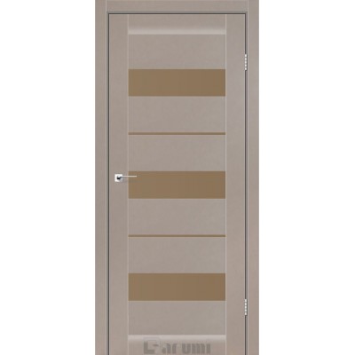 Міжкімнатні Двері Marsel сірий краст сатин бронза Darumi Ламінатин-0