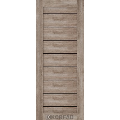 Міжкімнатні МДФ накладка на двері NO-03 BLK Korfad ПВХ плівка-4