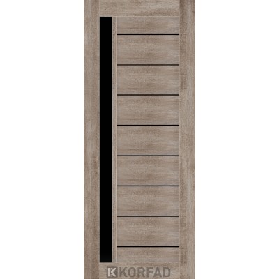 Межкомнатные МДФ накладка на двери NO-04 BLK Korfad ПВХ плёнка-5