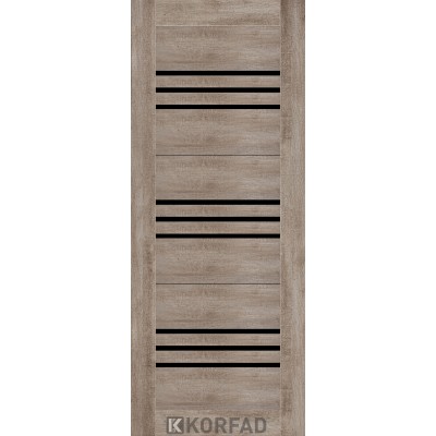 Межкомнатные МДФ накладка на двери NO-06 BLK Korfad ПВХ плёнка-5