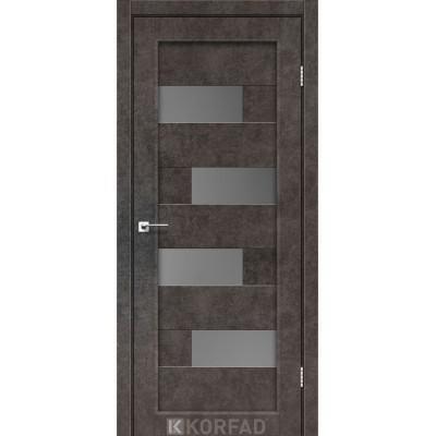 Міжкімнатні Двері PM-10 сатин графіт Korfad ПВХ плівка-3