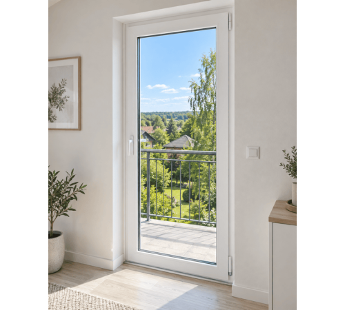 Металлопластиковые балконные двери VEKA Proline поворотно-откидное 900 x 2100 мм