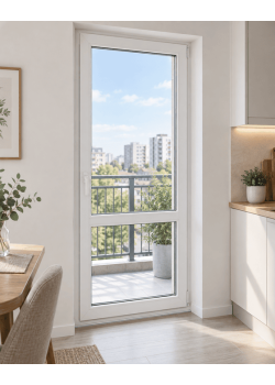 Металлопластиковые балконные двери WDS 76MD поворотно-откидное 900 x 2000 мм