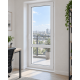 Металлопластиковые балконные двери VEKA Softline 82 поворотно-откидное 900 x 2000 мм