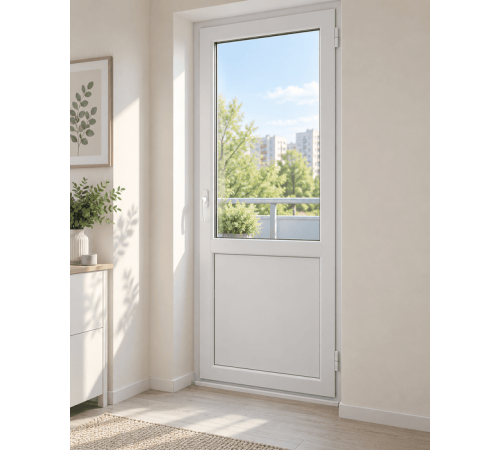 Металлопластиковые балконные двери VEKA Softline 82 поворотно-откидное 900 x 2200 мм