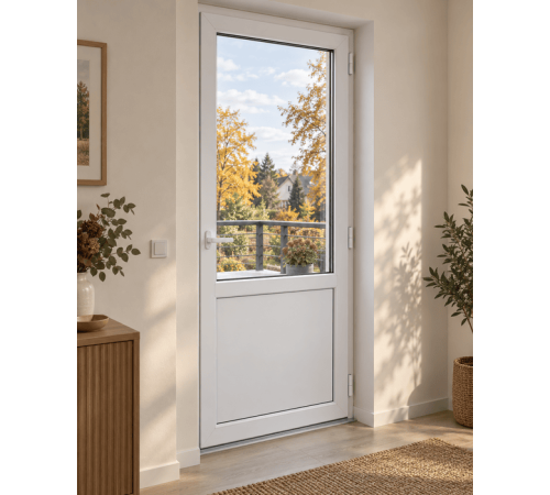 Металлопластиковые балконные двери VEKA Softline поворотно-откидное 900 x 2100 мм