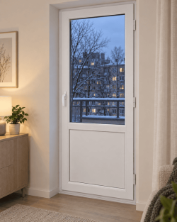 Металопластикові балконні двері VEKA Softline поворотно-відкидне 900 x 2200 мм