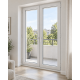 Металлопластиковые двери VEKA Softline 76 двустворчатые 1400 x 1900 мм
