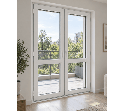 Металопластикові двері REHAU 60 двостулкові 1400 x 2100 мм
