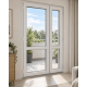 Металлопластиковые балконные двери VEKA Softline 82 поворотно-откидное 1300 x 2100 мм