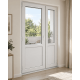 Металлопластиковые балконные двери VEKA Softline поворотно-откидное 1300 x 2100 мм