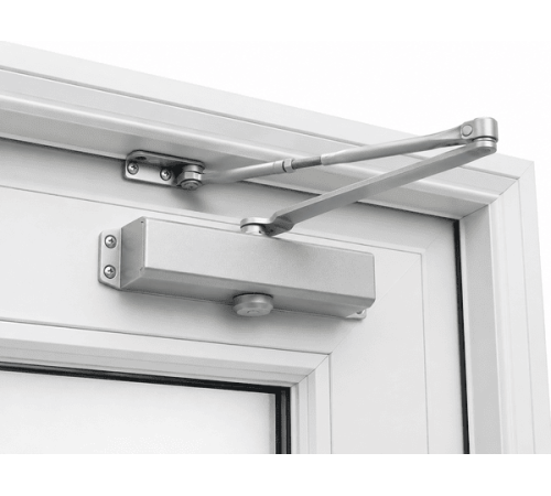 Металлопластиковые двери для технических помещений VEKA Softline 76 с фрамугой 1400 x 2000 мм