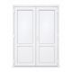 Металлопластиковые двери VEKA Softline 76 двустворчатые 1300 x 1900 мм