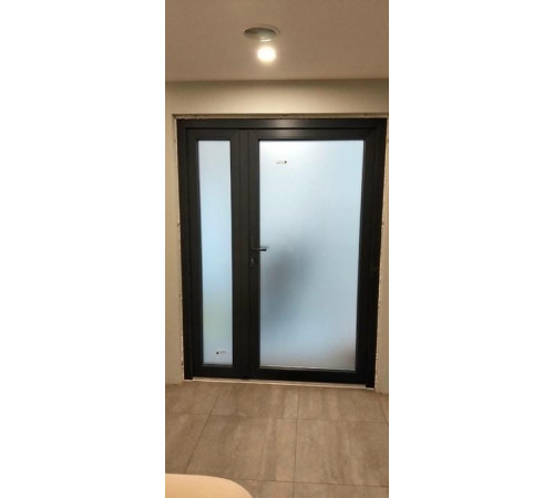 Металлопластиковые двери VEKA Softline 76 двустворчатые 1300 x 1900 мм