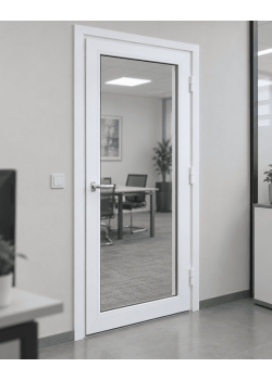 Металлопластиковые межкомнатные двери WDS 76AD 900 x 2200 мм