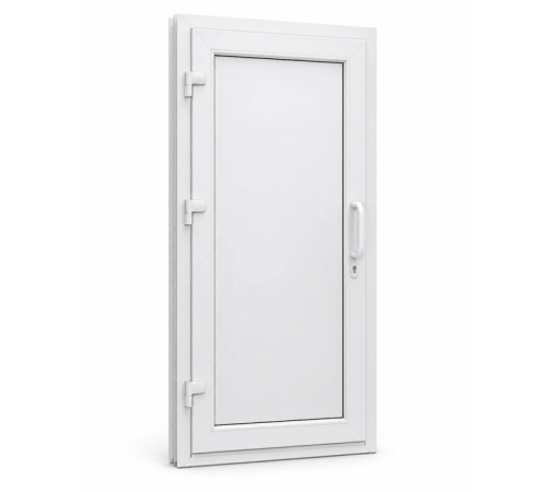 Металлопластиковые двери для технических помещений VEKA Softline 76 поворотные 800 x 2000 мм