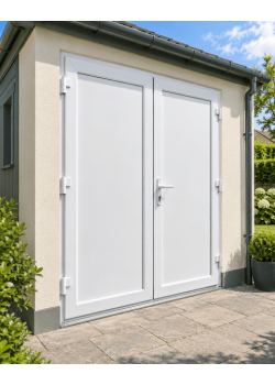 Металлопластиковые двери для технических помещений VEKA Softline 76 поворотные 1800 x 2000 мм