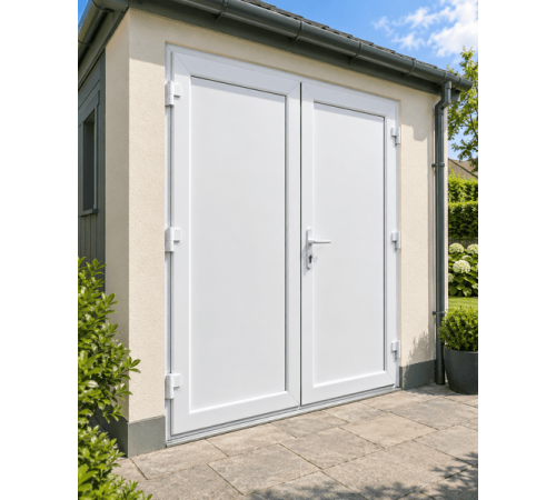 Металлопластиковые двери для технических помещений VEKA Softline 76 поворотные 1800 x 2000 мм
