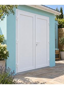 Металлопластиковые двери для технических помещений VEKA Softline 76 поворотные 1600 x 2000 мм